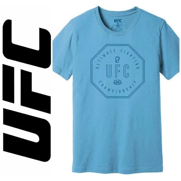 UFC - NWT - M Sz L Officially Licensed "Simple Octagon" Tee + FREE UFC Store Tee - Picture 2 of 16